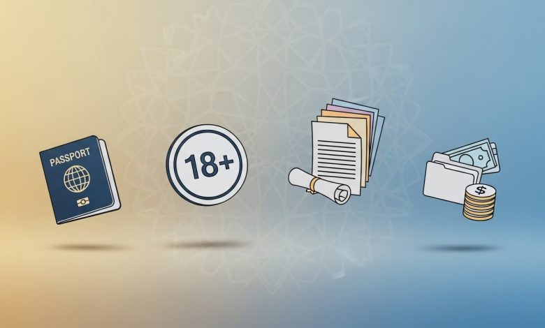 Conditions Hajj 2026 : âge, documents, villes de départ, paiement et quotas. Vérifiez votre éligibilité et préparez un dossier complet.