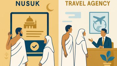 Hajj via Nusuk ou agence : comparez les tarifs, accompagnement et flexibilité pour choisir la meilleure option pour votre pèlerinage.