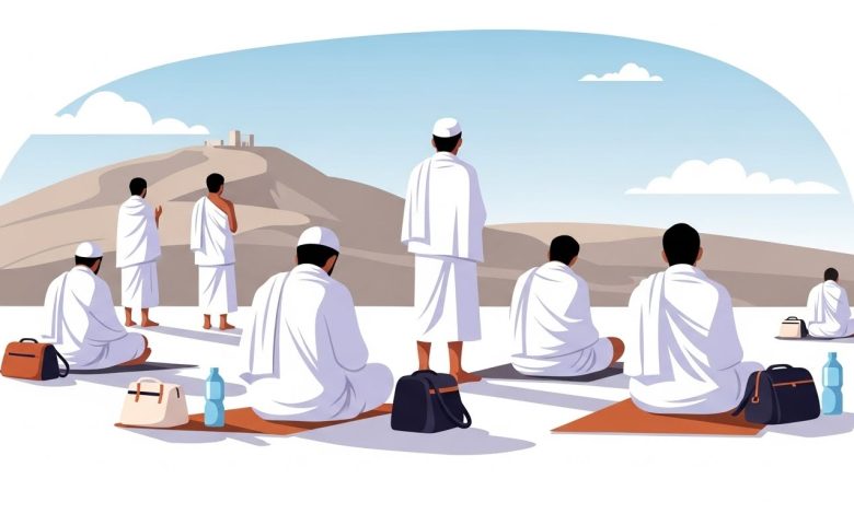 Arafat Hajj : déroulé du jour, chaleur, foule, organisation en groupe et erreurs à éviter. Conseils simples et fiables.