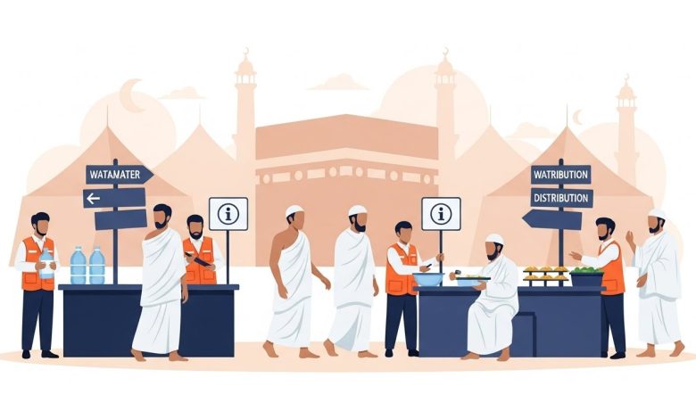 Logistique Hajj : comprendre transport, repas, sécurité et journées types. Repères fiables via le Ministère saoudien et Nusuk.