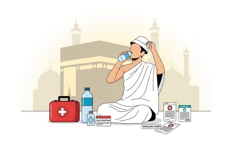Santé Hajj : prévention chaleur, hydratation, hygiène et vaccins selon consignes officielles. Repères pratiques et sources fiables.