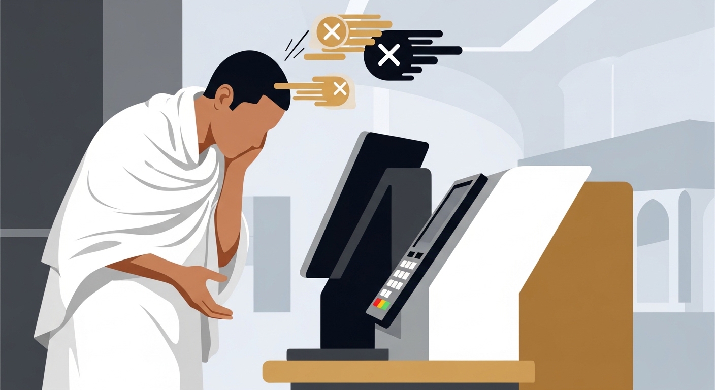 Paiement échoué Nusuk Hajj : causes possibles, vérifications essentielles et solutions conformes aux règles officielles du Hajj.