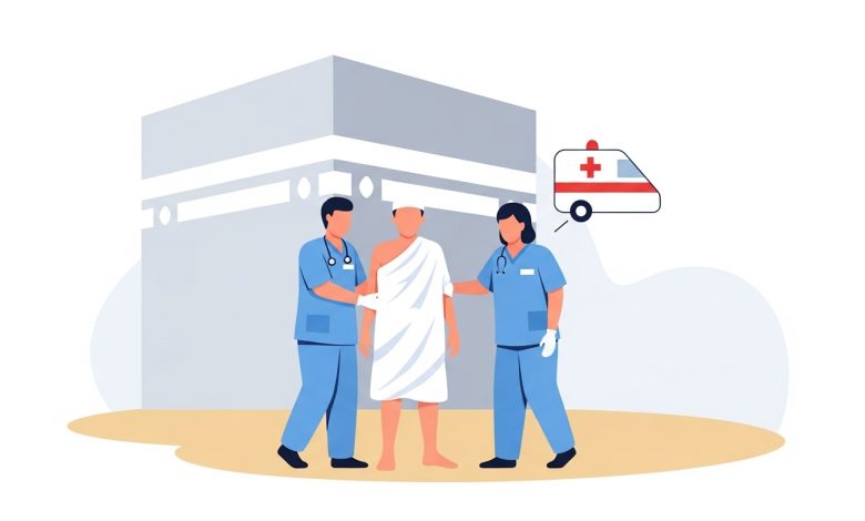 Urgence médicale au Hajj : reconnaître l’urgence, alerter, accéder aux soins, infos à fournir, documents utiles et prévention essentielle.