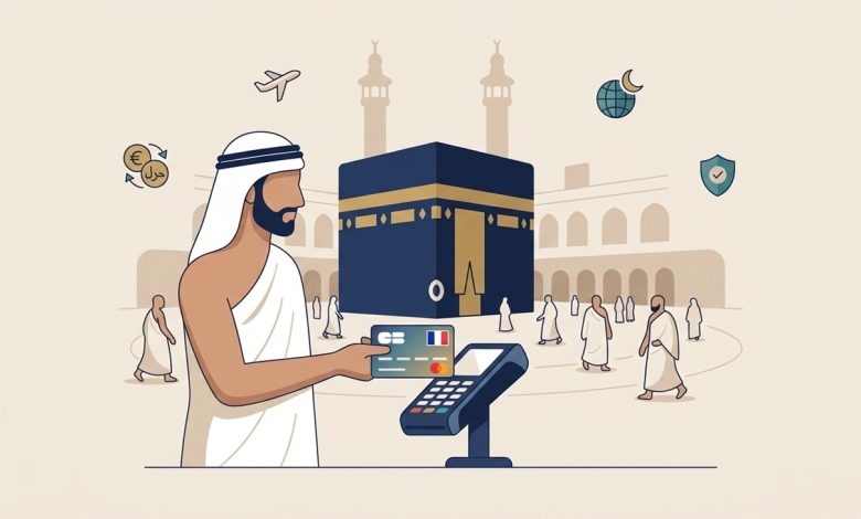 Carte bancaire Mecque : fonctionnement, retraits, paiements et précautions essentielles pour les pèlerins français au Hajj 2026.